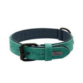 Adjustable dog collar in purple with double-layer thickened construction and buckle fastener