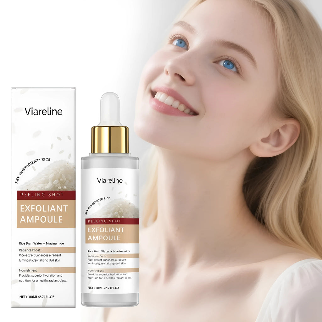 80ml bottle of facial exfoliating liquid with hyaluronic acid and salicylic acid