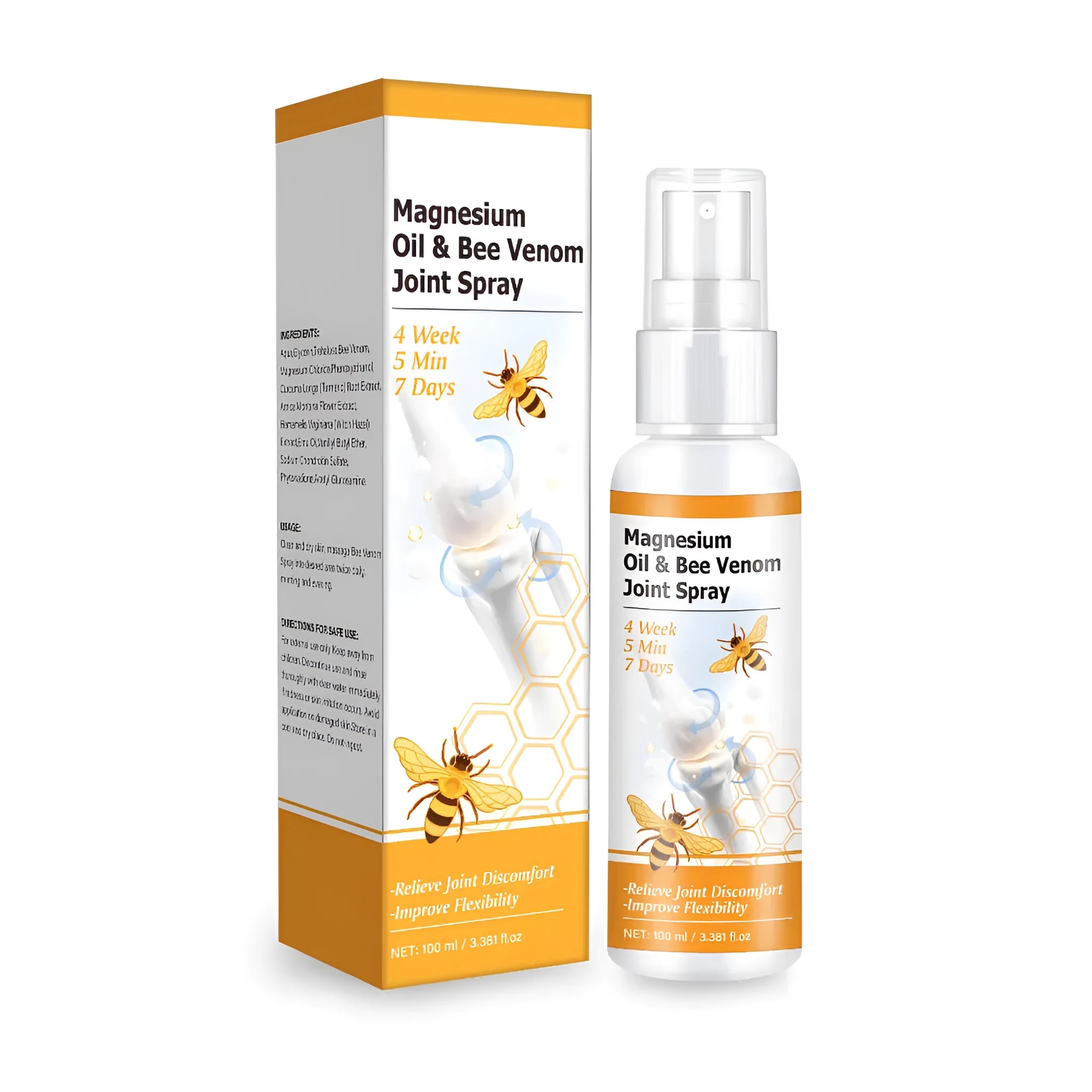 100ml magnesium oil bee propolis joint spray gel bottle with spray nozzle