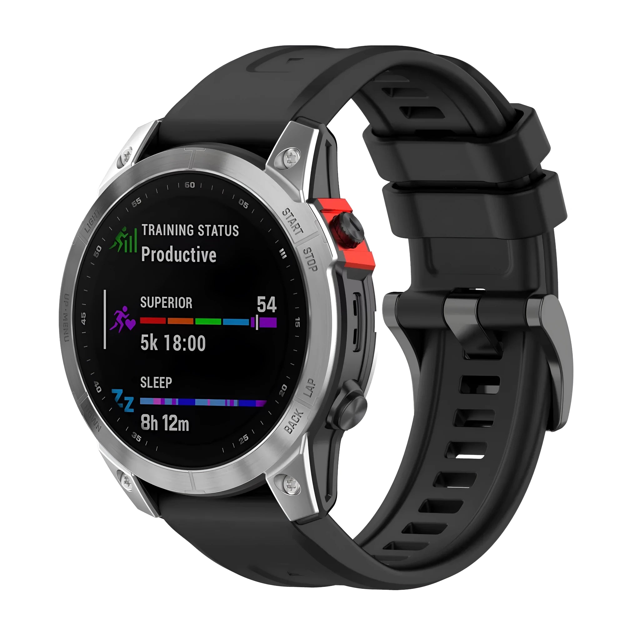 Jiaming Fenix7 silicone quick release watchband in multiple colours showing sports style and quick-release spring bars