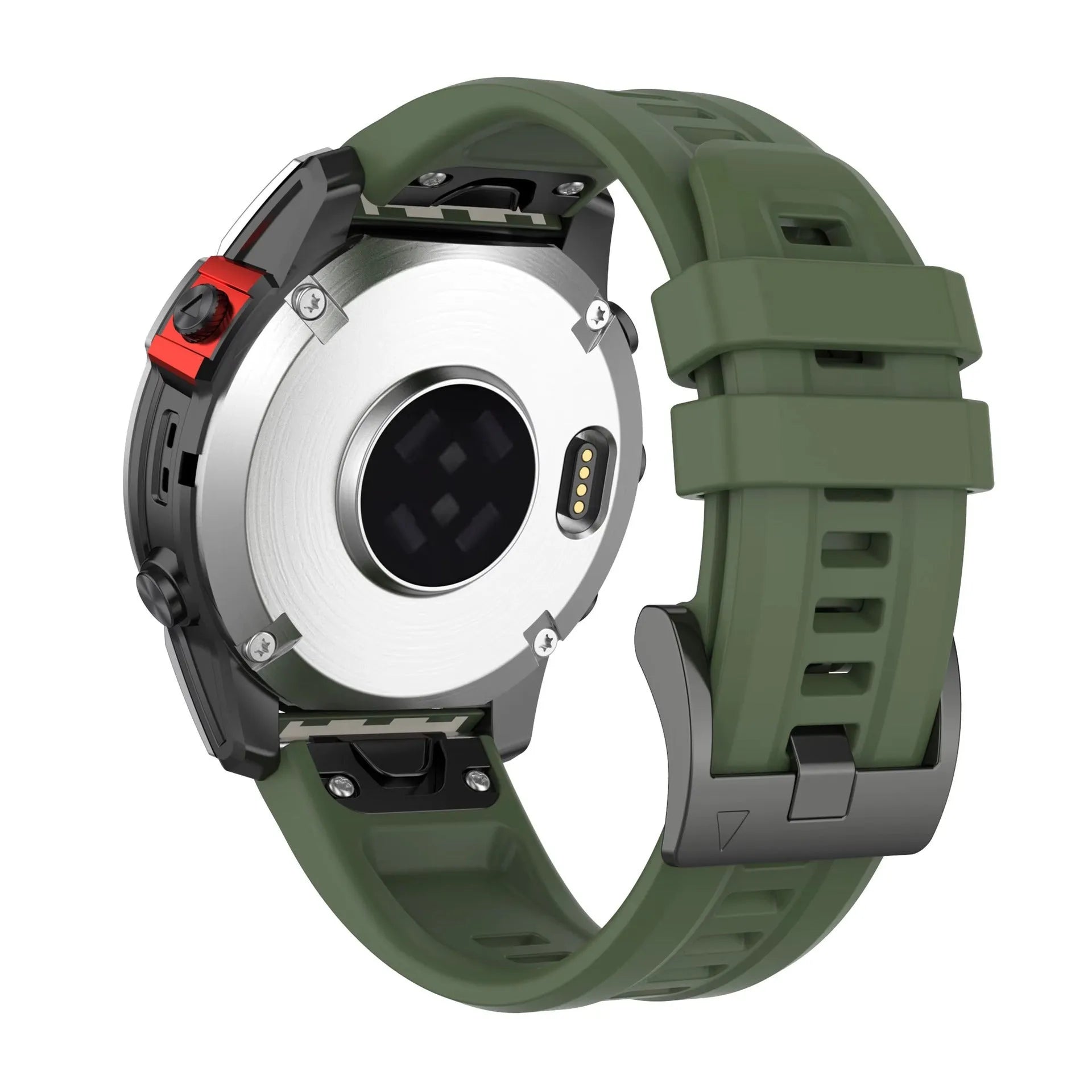 Jiaming Fenix7 silicone quick release watchband in multiple colours showing sports style and quick-release spring bars