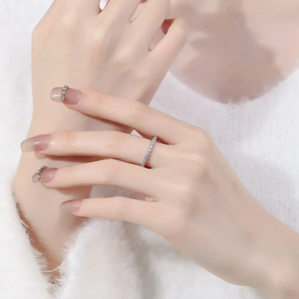 Women's geometric open ring with diamond tail detail in gold colour