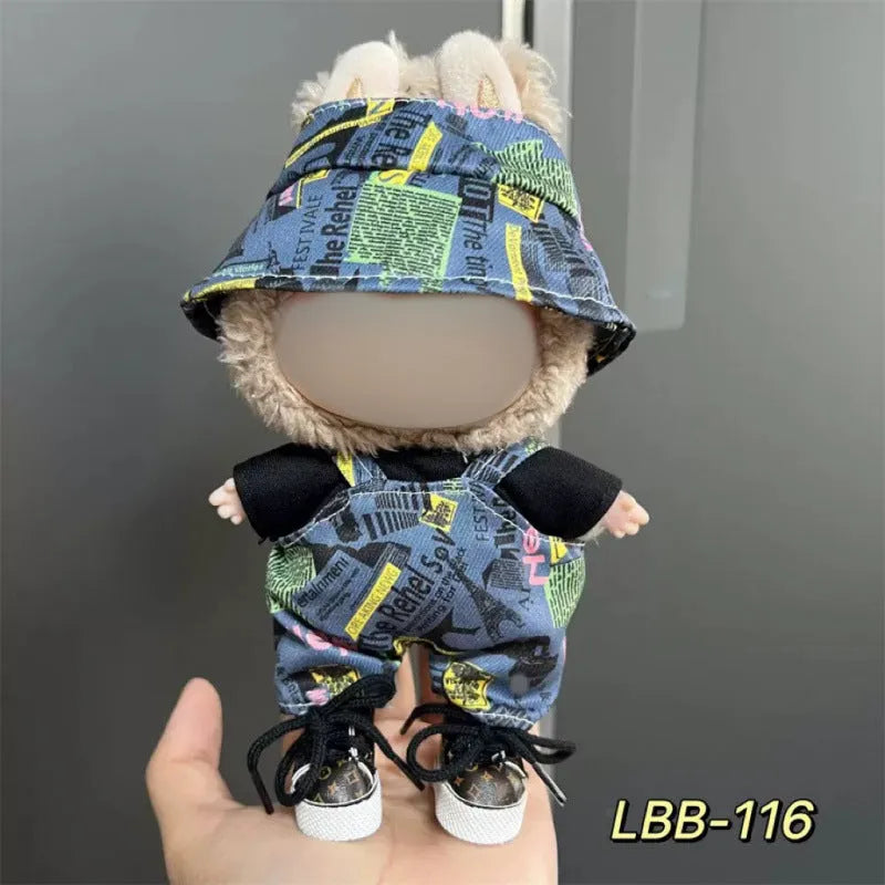 Plastic doll clothes costume for a 17cm high vinyl figurine