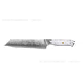 Damascus pattern combined chef's knife with 21cm VG10 steel blade and 11cm handle
