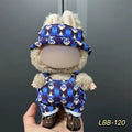 Plastic doll clothes costume for a 17cm high vinyl figurine