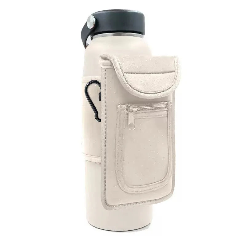 Kettle cup sleeve with magnetic closure for sports hydration bottle in multiple colour options