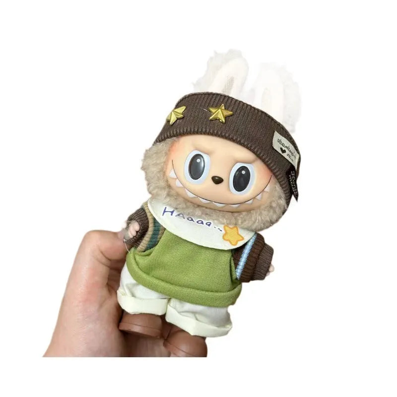 Plastic doll clothes costume for a 17cm high vinyl figurine