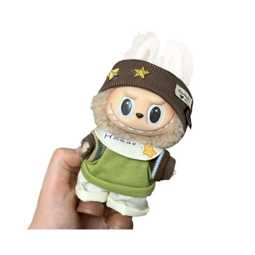 Plastic doll clothes costume for a 17cm high vinyl figurine