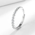 Women's geometric open ring with diamond tail detail in gold colour