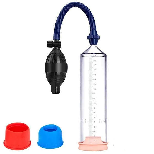 Male penis simulator silicone cover accessory kit with plastic valve exerciser and connection components