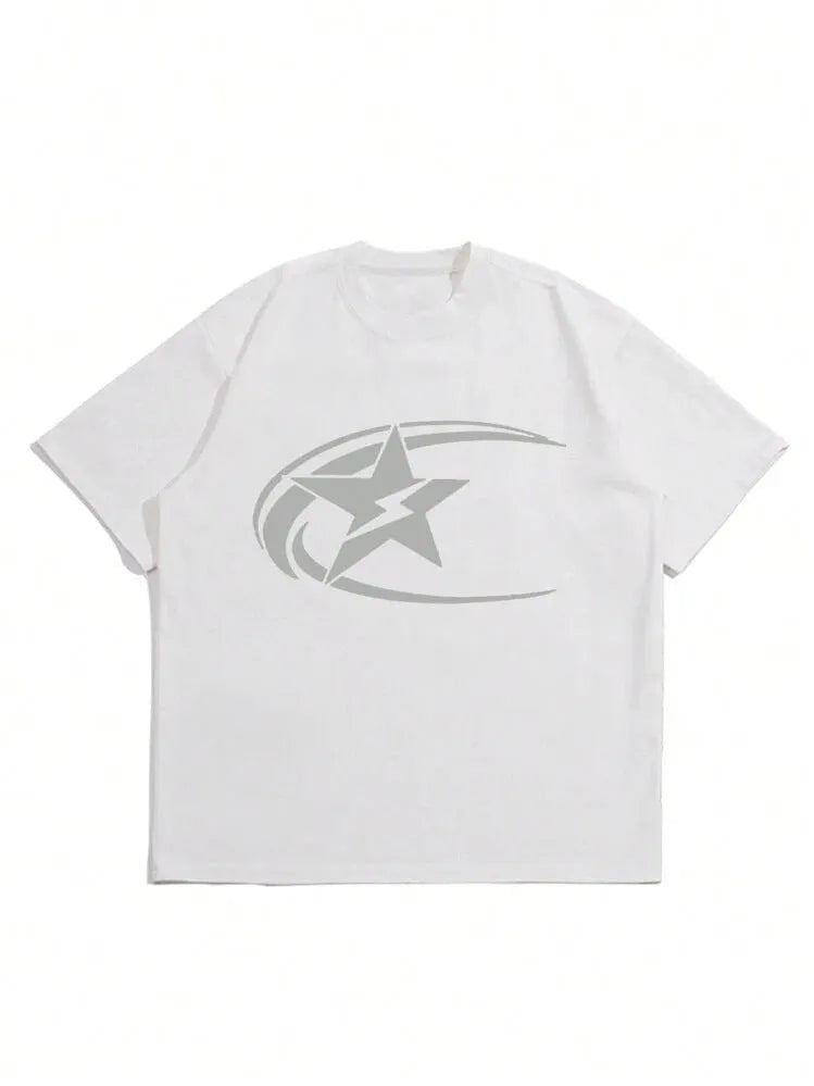 Men's solid colour pure cotton short sleeve T-shirt in Japanese retro style, shown in Dark Grey