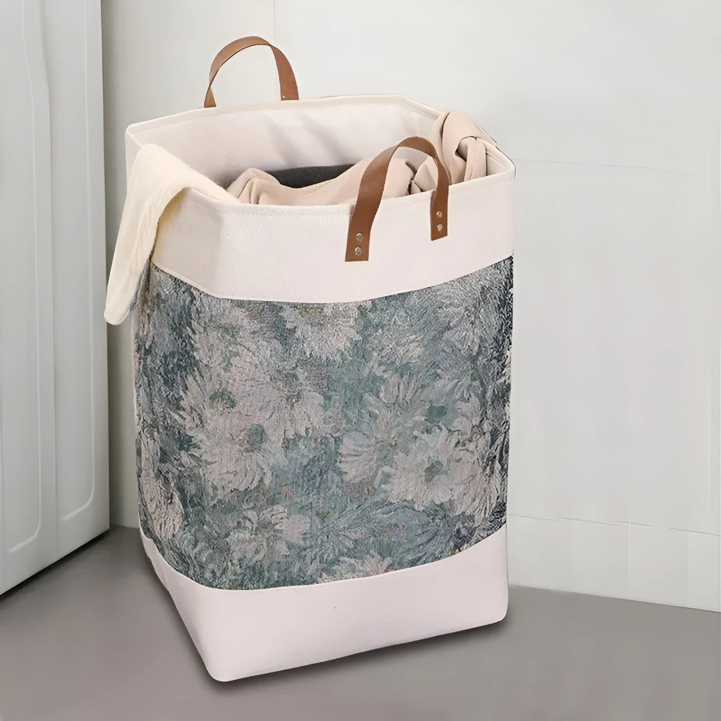 35x35x55cm fabric storage box and buggy bag for clothes and quilt organisation in colourful bear design