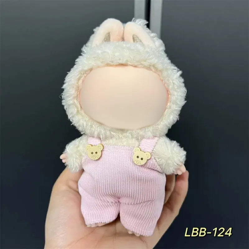 Plastic doll clothes costume for a 17cm high vinyl figurine
