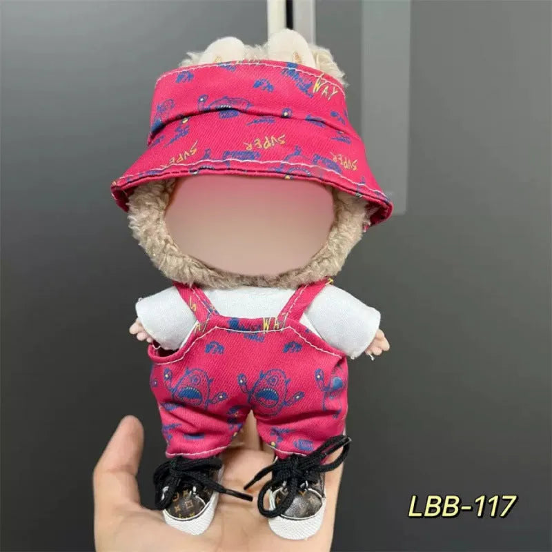 Plastic doll clothes costume for a 17cm high vinyl figurine