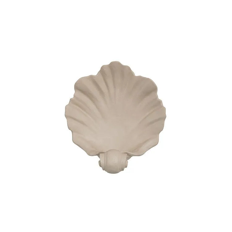 White resin fruit plate decoration with simulation shell design on table setting