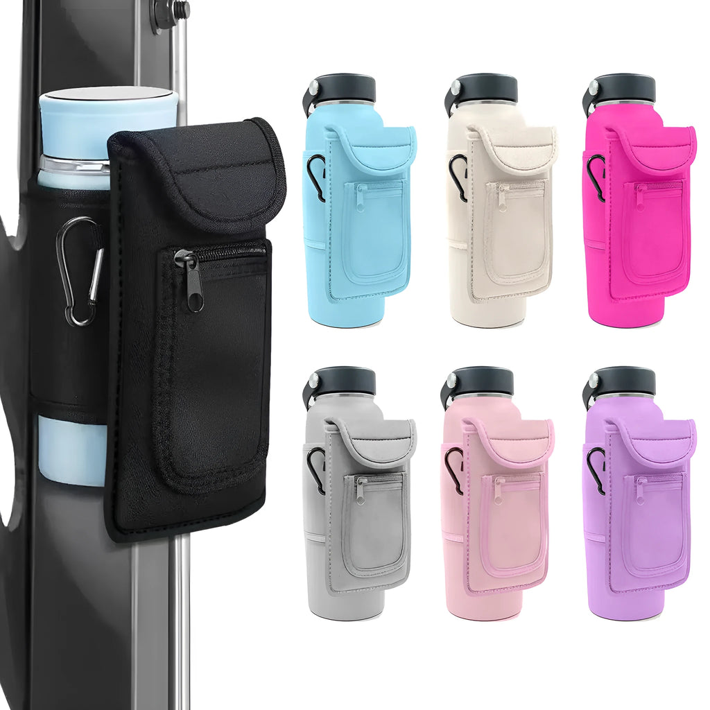 Kettle cup sleeve with magnetic closure for sports hydration bottle in multiple colour options