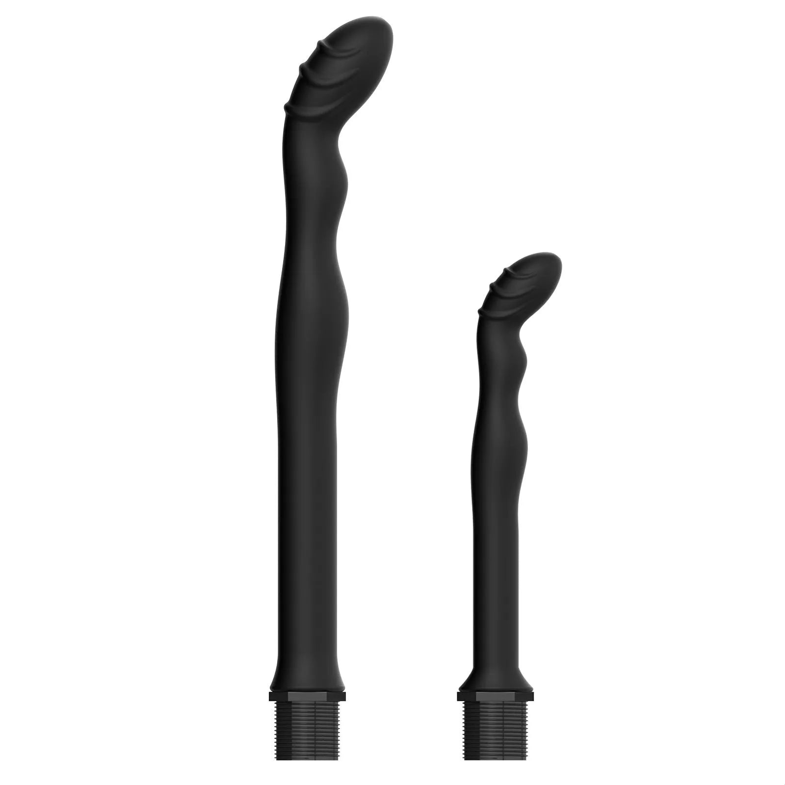 Black silicone enema hosepipe flusher for cleaning sausage filler machines and food-grade hoses