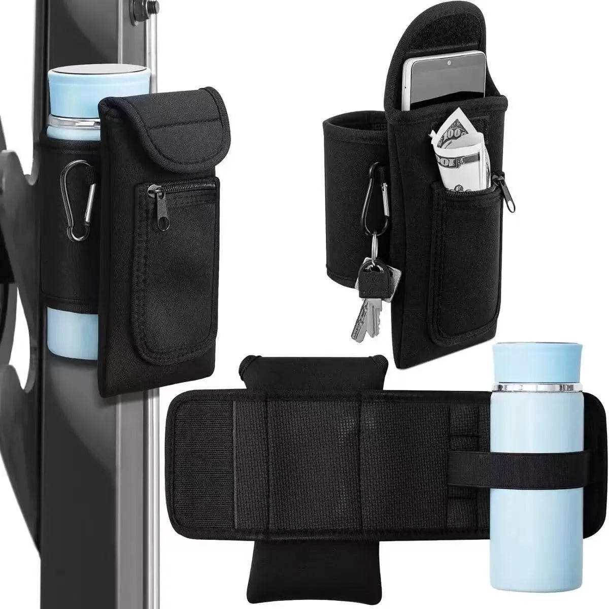 Kettle cup sleeve with magnetic closure for sports hydration bottle in multiple colour options