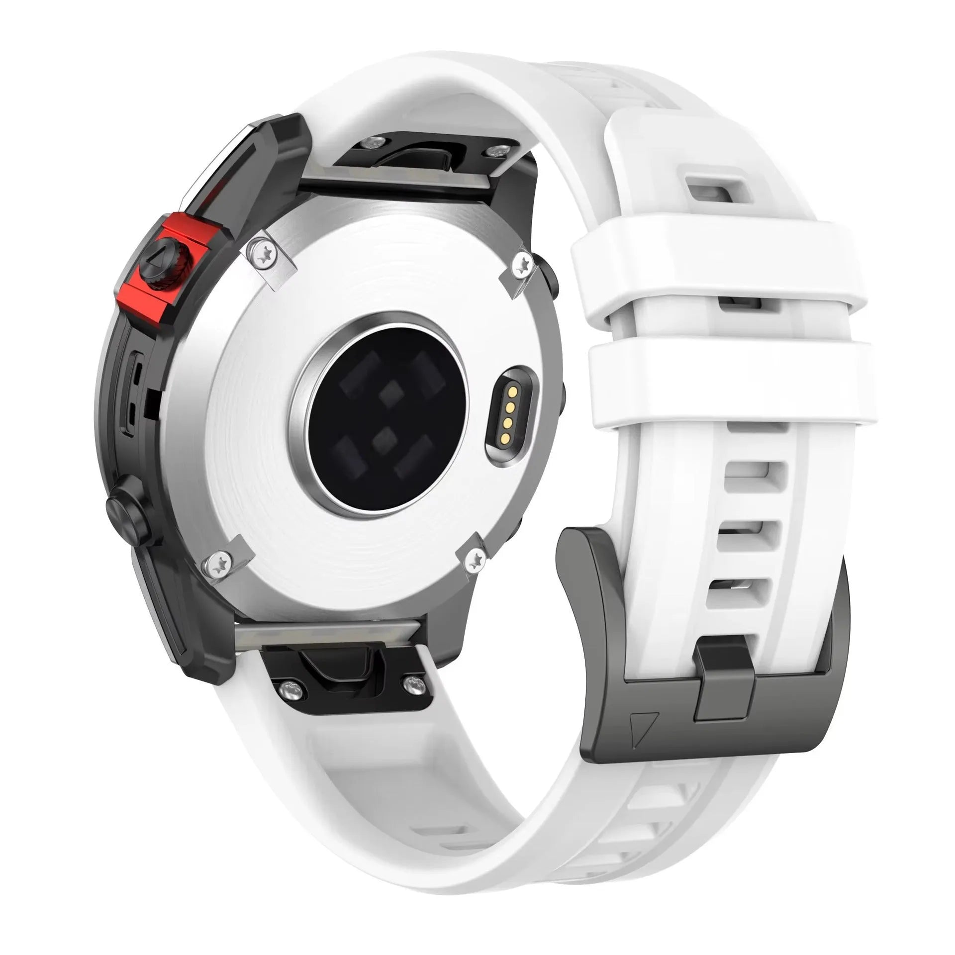 Jiaming Fenix7 silicone quick release watchband in multiple colours showing sports style and quick-release spring bars