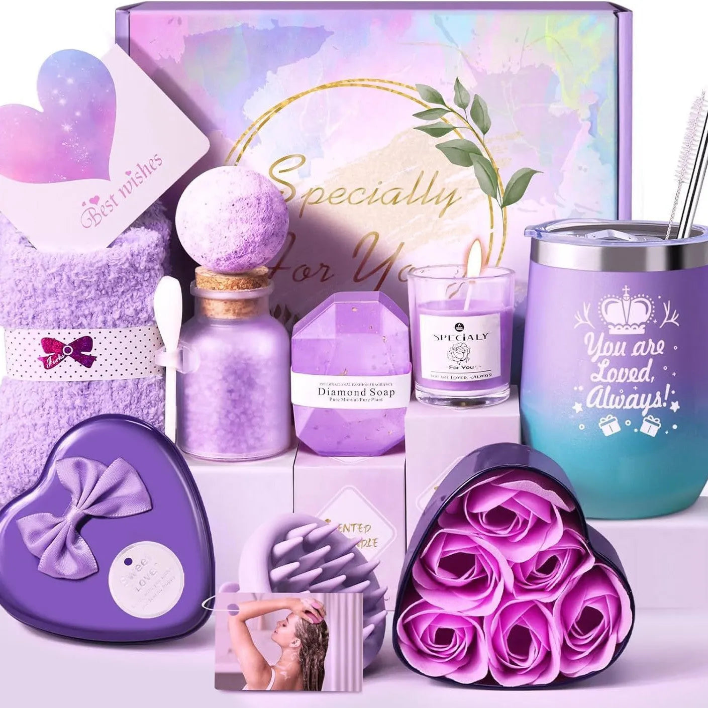 Soy wax aromatherapy candle gift set in a modern simplicity style box with multiple colour options