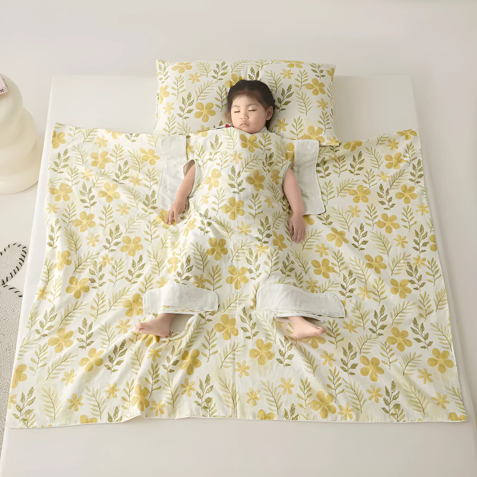 Colourful anti-kick summer quilt with antibacterial filling shown in Magic Puppy print.
