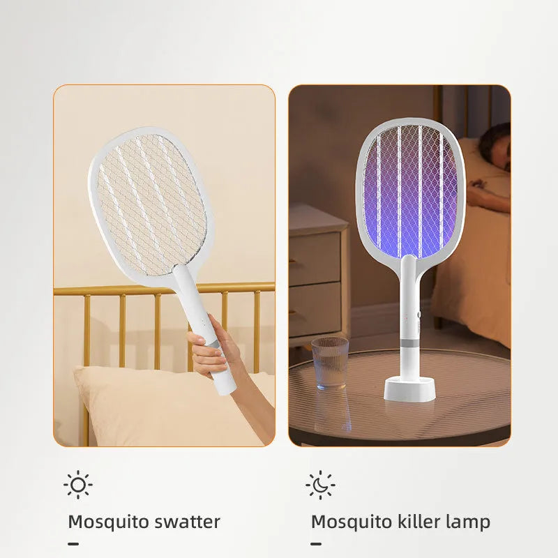 Rechargeable electric mosquito swatter with ABS shell for 11-20 sq m rooms, models 959 and 996.