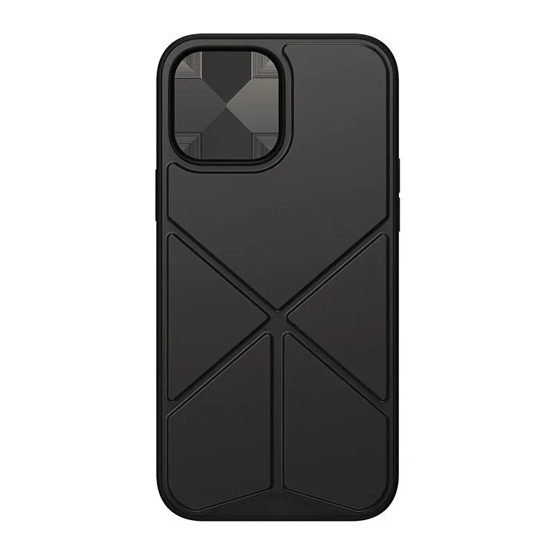 Black TPU phone case for iPhone 13 series with minimalist solid colour design