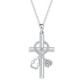 Original design cross stethoscope necklace with copper pendant and electroplated finish