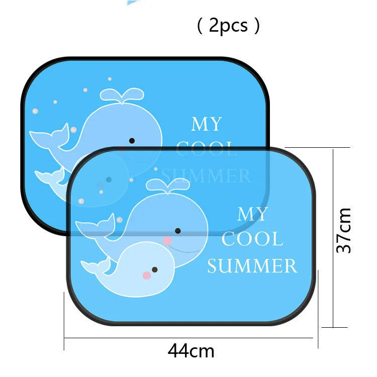 Electrostatic adsorption car side window sunshade with nylon mesh material
