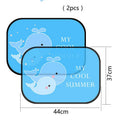 Electrostatic adsorption car side window sunshade with nylon mesh material