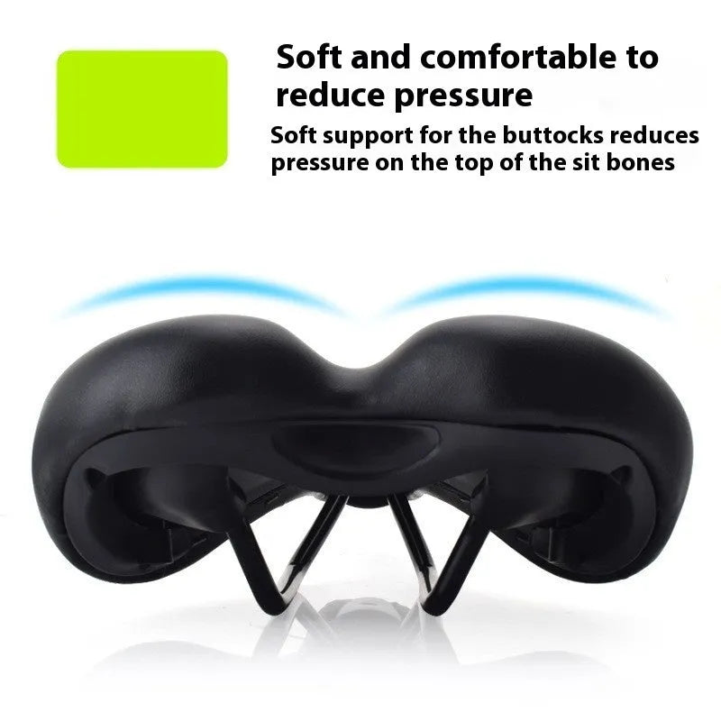Bicycle seat cushion with hollow 3147 pattern design measuring 270mm by 180mm