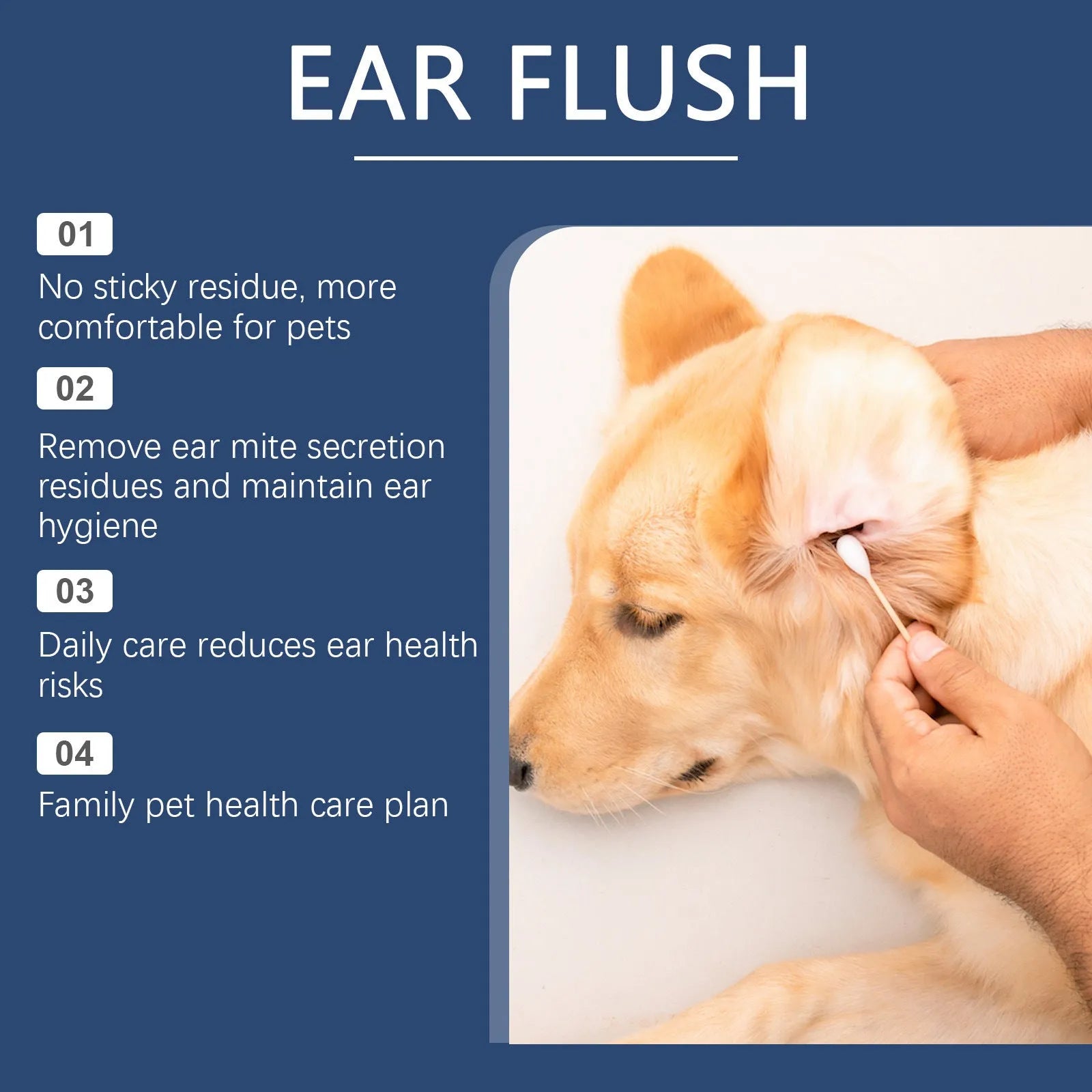 100ml bottle of gentle ear cleaner solution for cleaning cat and dog ears