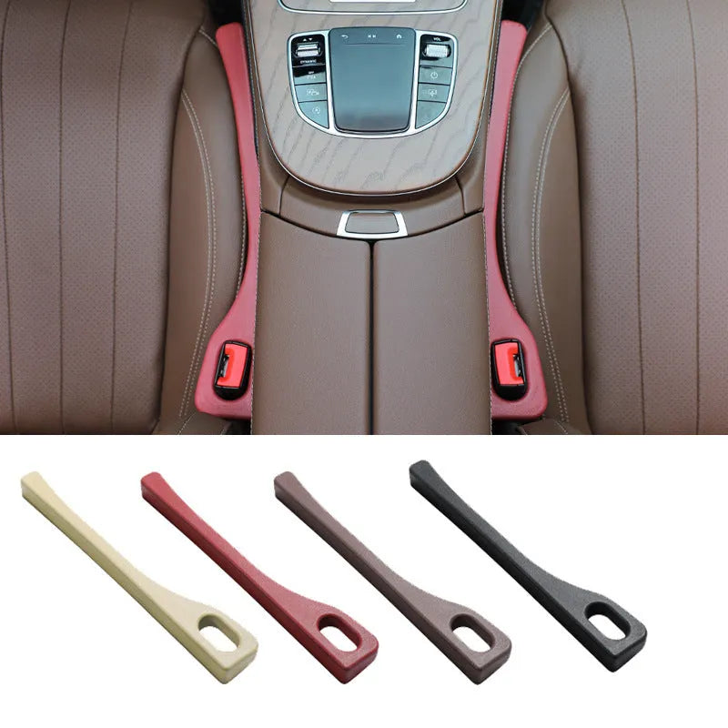 Flexible polyurethane car seat gap filler strip in choice of colours.