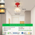 Cream coloured LED corridor light with Linglan flower design and modern simplistic style