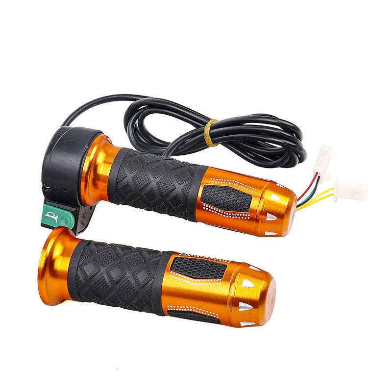 Plastic three-wheel electric car modification accelerator handle with 3-wire plug and choice of coloured finishes.