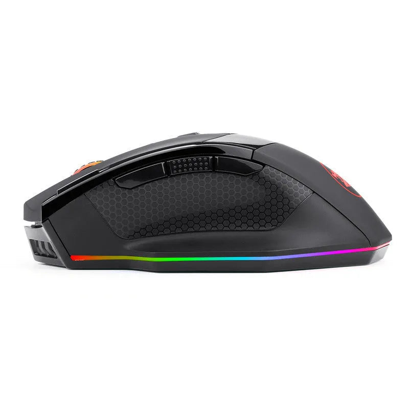 Black Redragon M801P wireless gaming mouse with nine programmable buttons