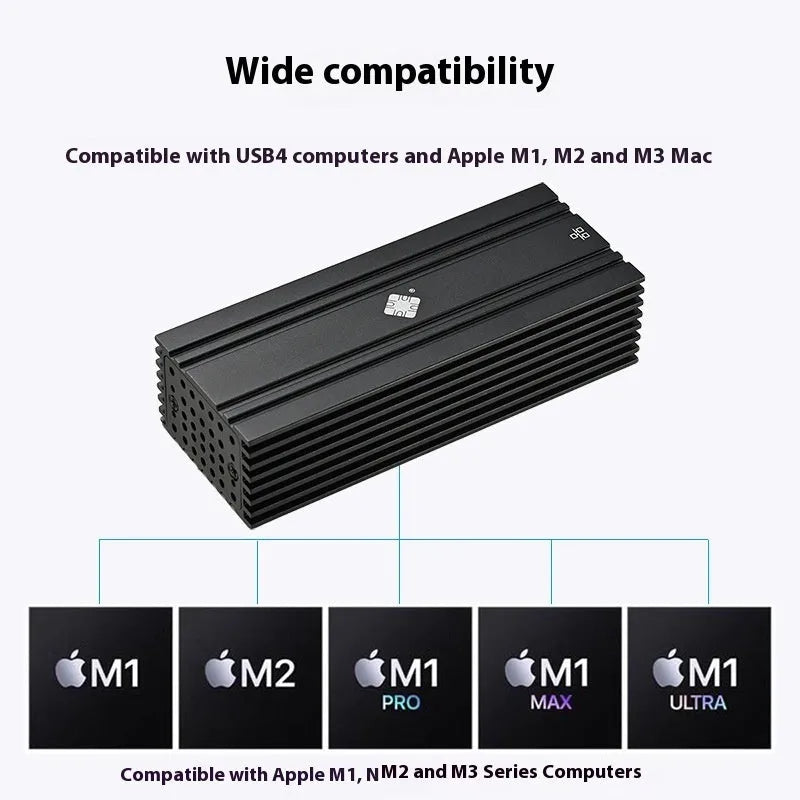 Black Leyu USB4 to 10 Gigabit Ethernet adapter with RJ45 port and cable for Thunderbolt 3 and 4 laptops