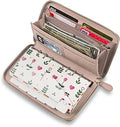 RFID blocking card holder wallet in multiple colours showing card slots and compact design