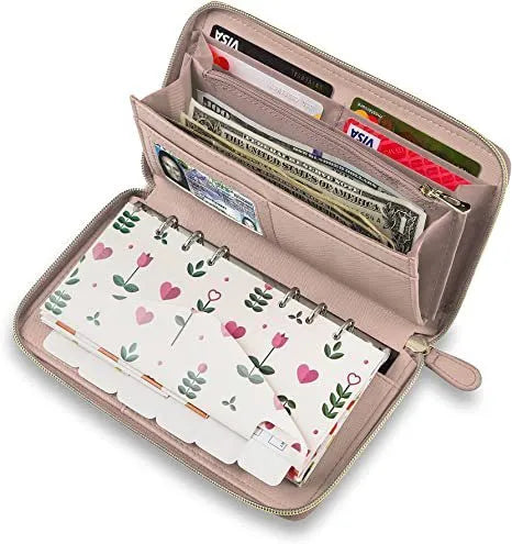 RFID blocking card holder wallet in multiple colours showing card slots and compact design
