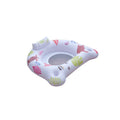 White U-shaped luminous inflatable floating row recliner on water surface