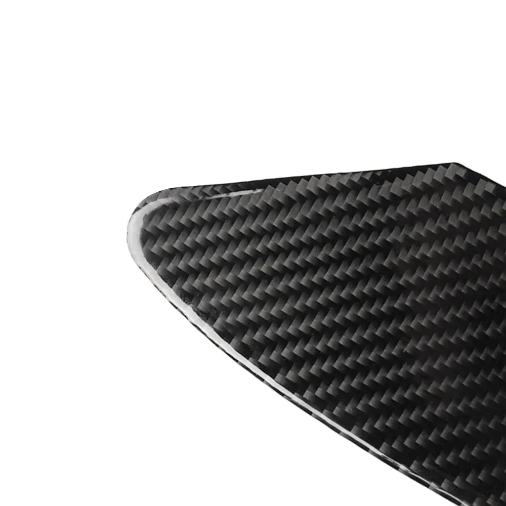 Carbon fibre USB charging port decorative sticker panel with adhesive backing