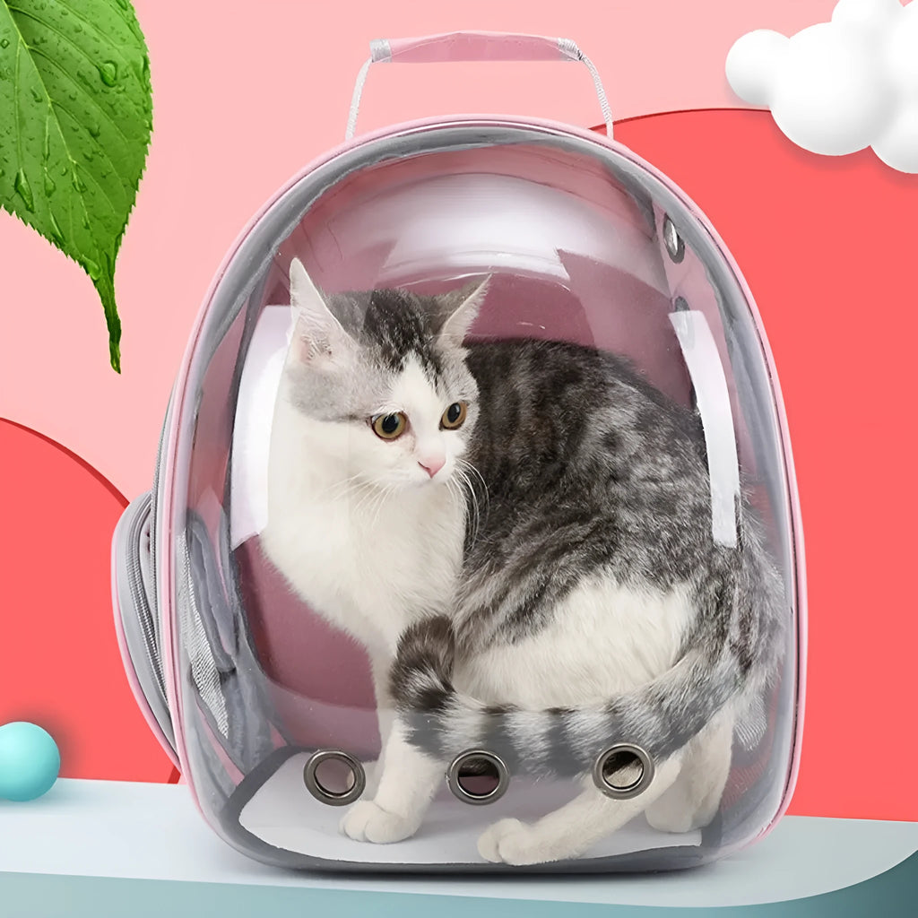 Medium capacity PC pet carrier bag with side opening in solid colour options for cats and small dogs