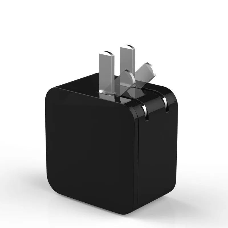 5V 2.4A dual USB fast charger with digital display in black, white or red with international plug