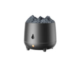 White volcano-shaped ultrasonic humidifier and aromatherapy diffuser with USB cable.