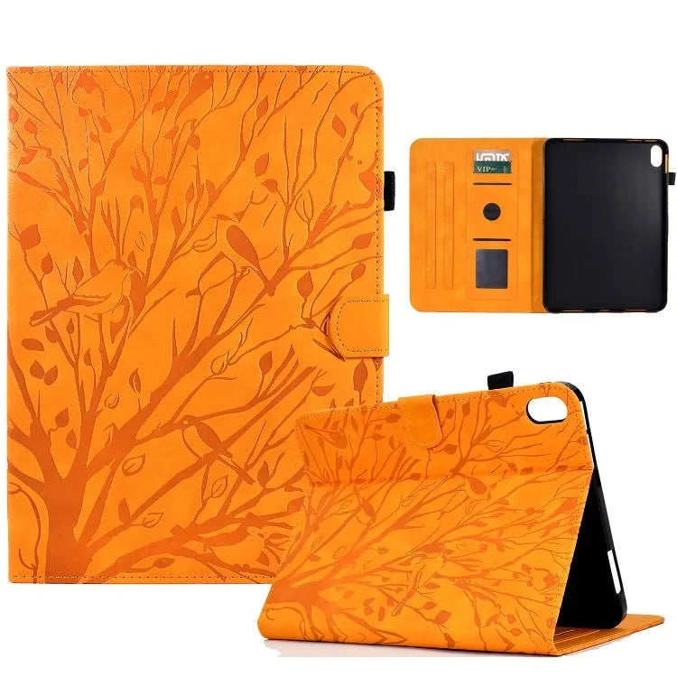 Imitation leather tablet protective case with bracket in business style, shown in black colour