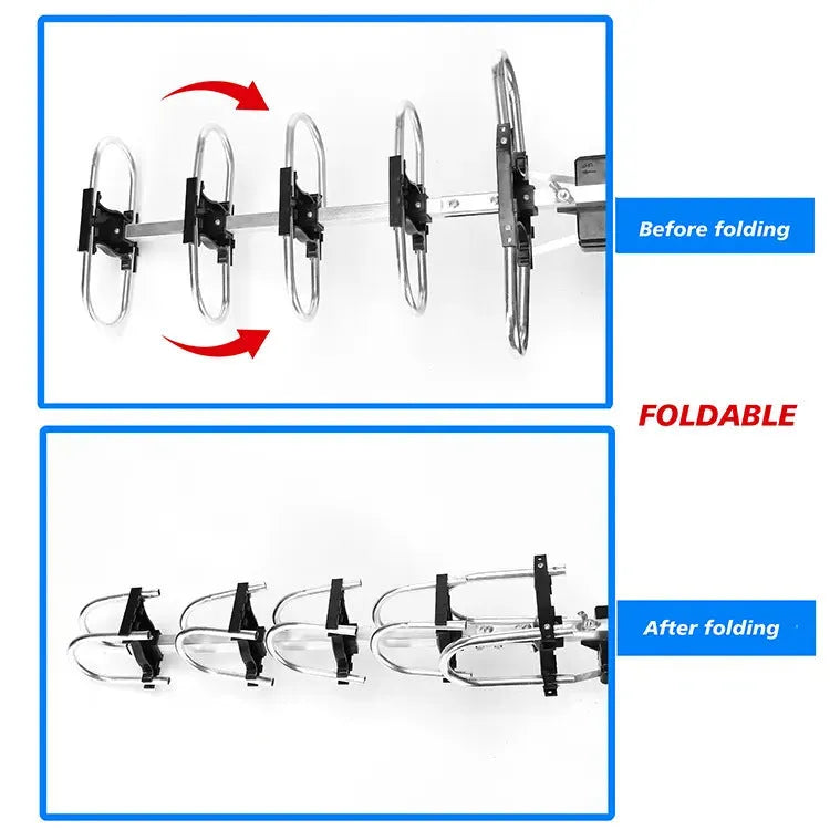 GR-1002 rotatable outdoor digital television antenna with high gain receiver