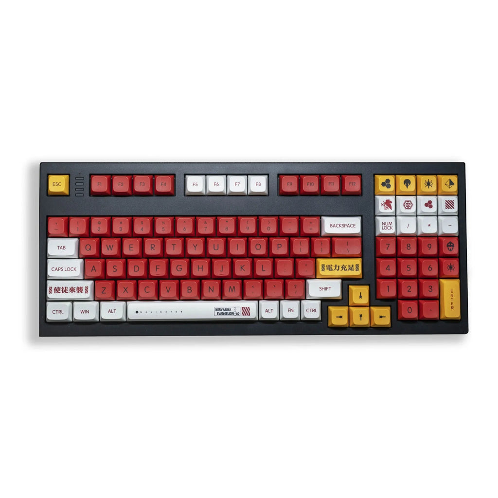 138 PBT sublimation key caps for mechanical keyboards in matching boy and girl colour designs