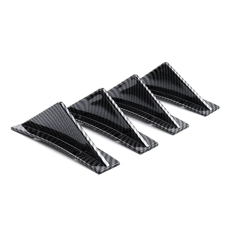 15cm universal triangle rear spoiler in ABS plastic with carbon fibre finish for general motors vehicles