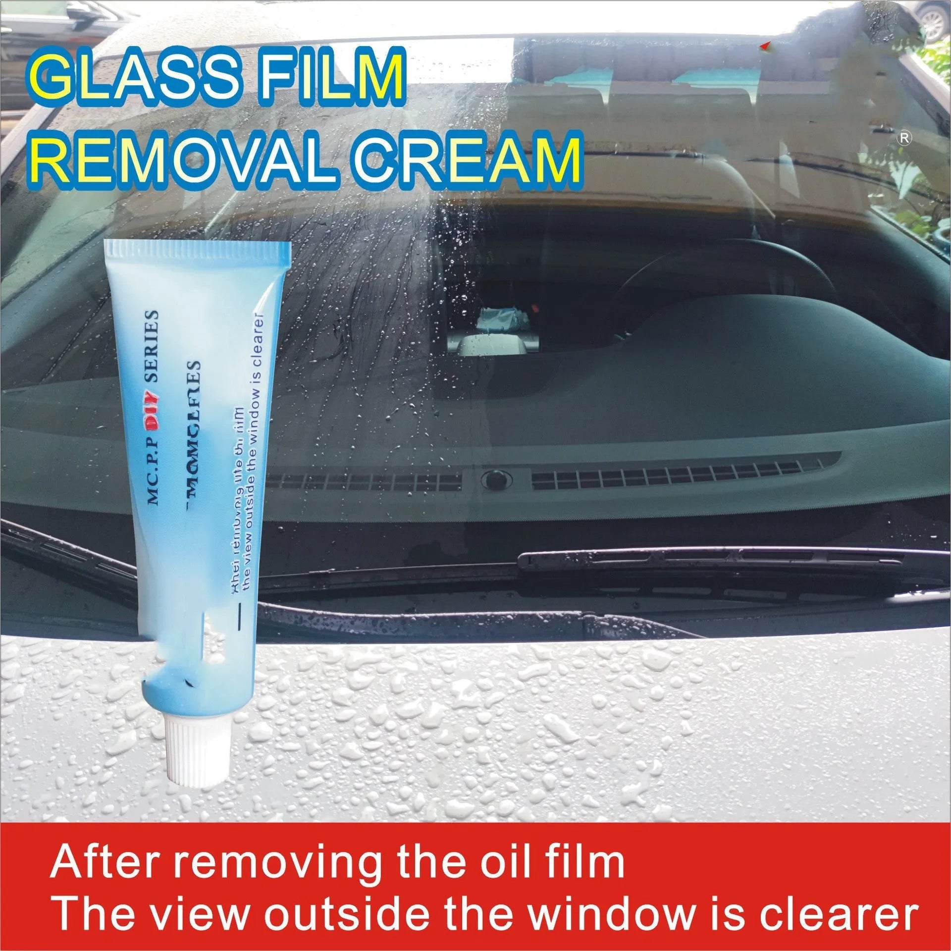 Automotive glass rainproof agent 15ml capacity in English packaging