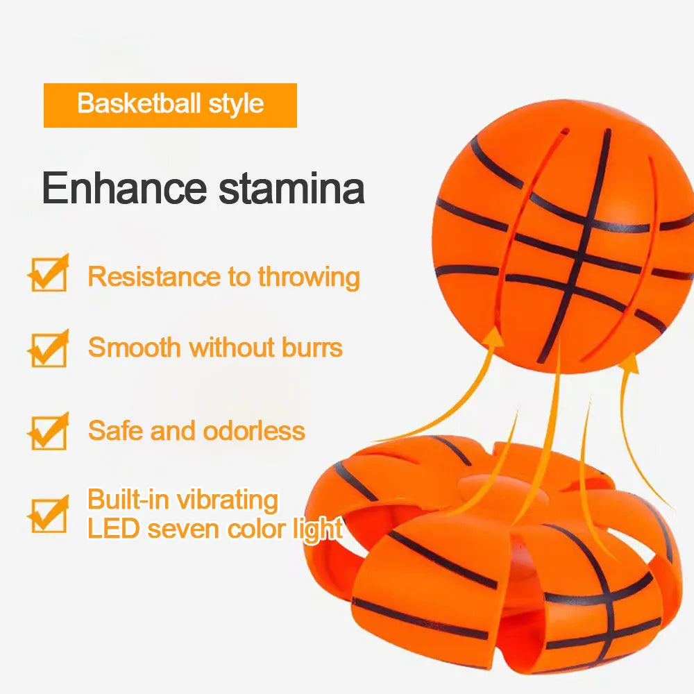 9cm diameter plastic dog toy ball that transforms into a flying disc, shown in assorted colours.